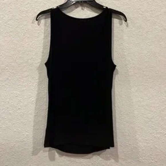 Michael - Michael Kors tank -metal details on shoulders Sleeveless black. Size M - Picture 3 of 4